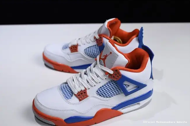 Official Maikesneakers Crimson-Royal Air Bright 308497-171 4 Jordan Blue White 0415
